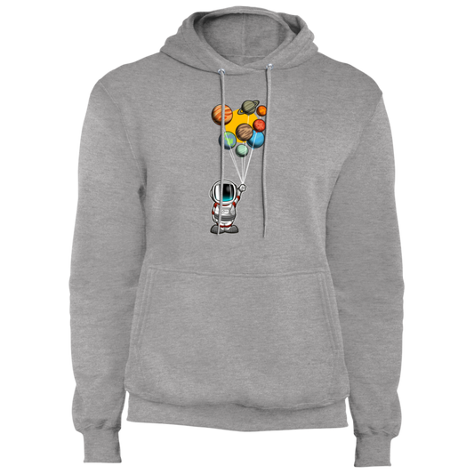 Men's Space Astronaut Balloons Party Fleece Pullover Hoodie