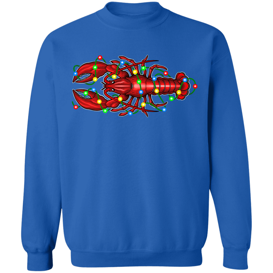 Lobster Merry Christmas Saltwater Crewneck Sweatshirt