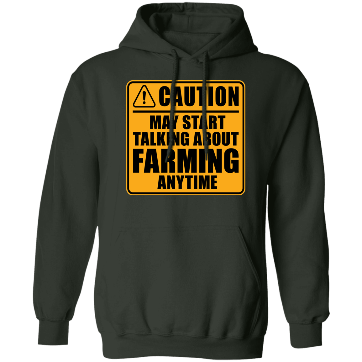 Caution May Start Talking About Farming Anytime Funny Hoodie