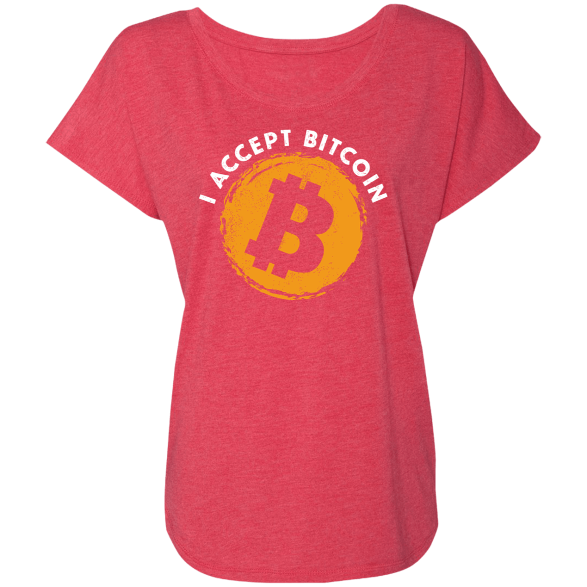 I Accept Bitcoin BTC Cryptocurrency Women's T-Shirt