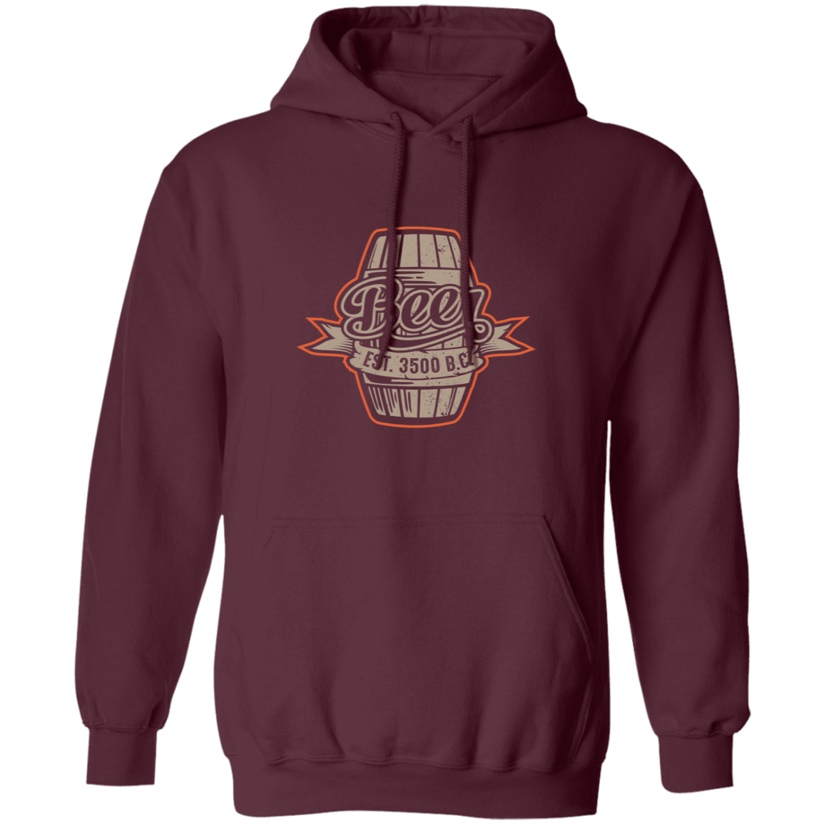 Beer Est. 3500 B.C. Pullover Hoodie