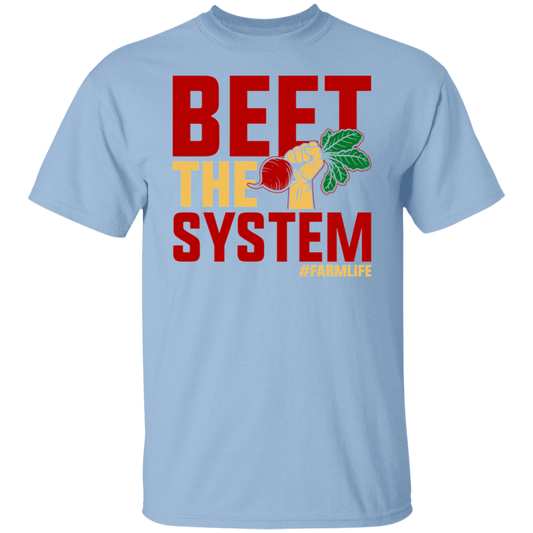 Beet The System Funny Farming T-Shirt