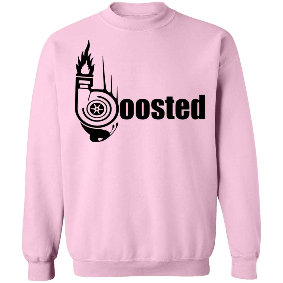 Boosted Turbo Word Boosted Turbo Racing Gapped Crewneck Sweatshirt