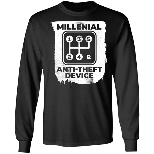 Millennial Anti-Theft Device Long Sleeve T-Shirt