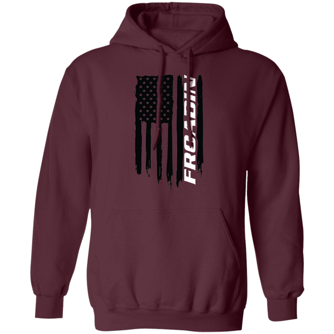 Froadin Off-Road Desert 4x4 American Flag Pullover Hoodie