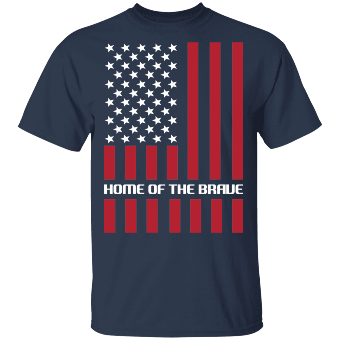 Home of the Brave American Flag USA T-Shirt