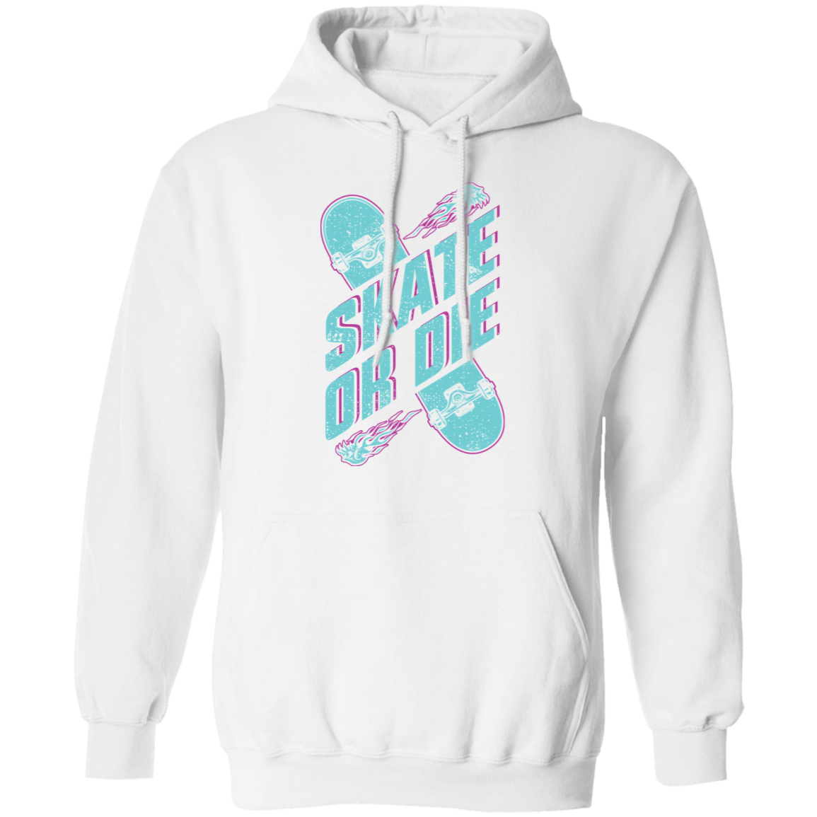 Skate Or Die Skateboarding Skateboard Pullover Hoodie
