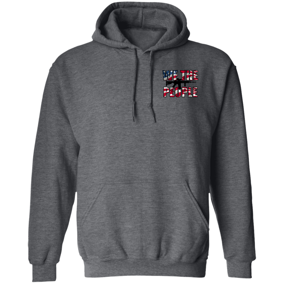We the People American Bald Eagle 1776 Double Sided Pullover Hoodie