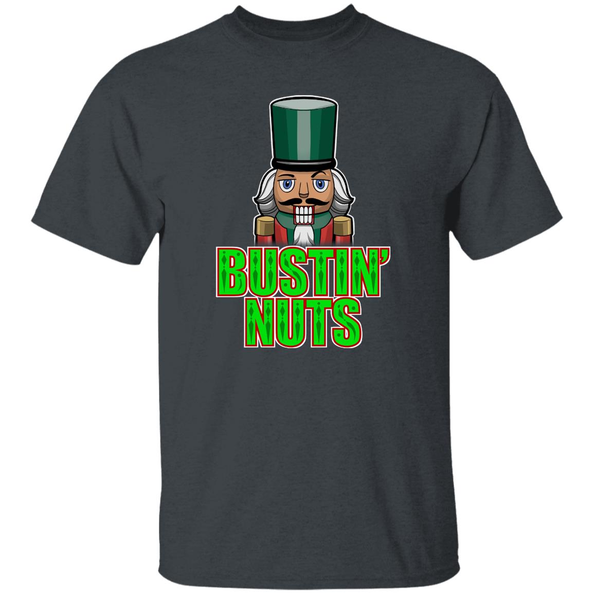 Bustin' Nuts Nutcracker Funny Christmas T-Shirt