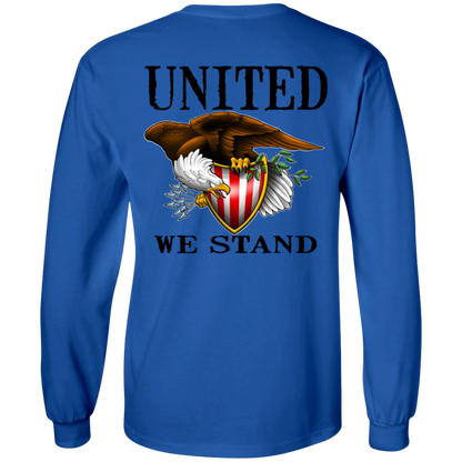We the People United We Stand Double Sided Long Sleeve T-Shirt