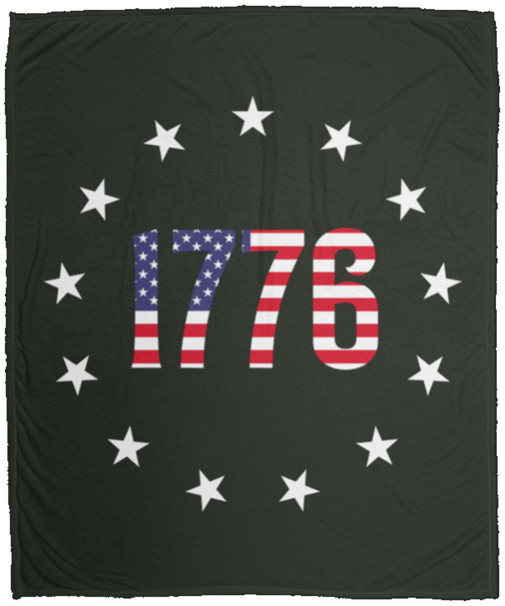 1776 Betsy Ross American Flag Fleece Blanket - 50x60