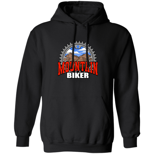 Mountain Biker Scenery Pullover Hoodie