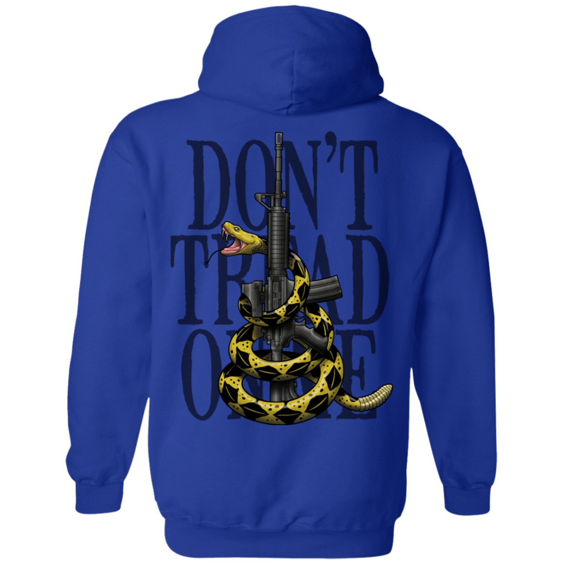 We the People Don't Tread on Me Gadsden Flag Double Sided Pullover Hoodie