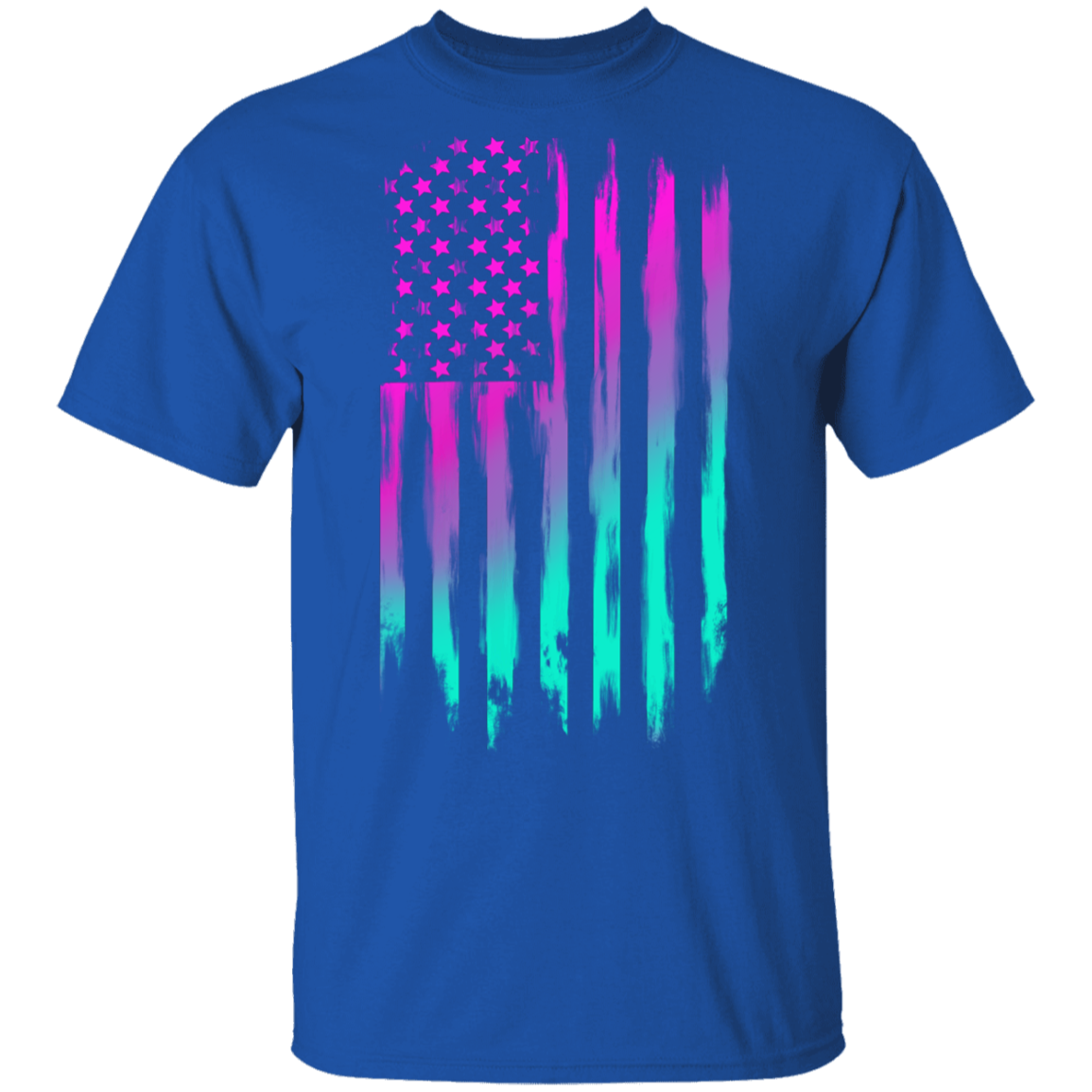 American Flag 80's Retro T-Shirt