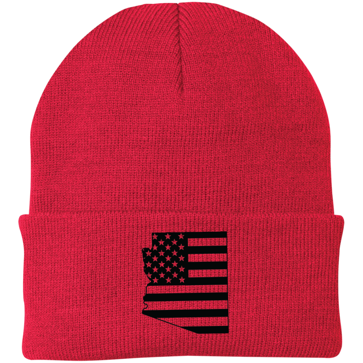 Arizona AZ State American Flag Beanie Cap
