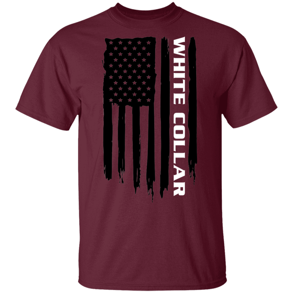 White Collar Worker American Flag T-Shirt
