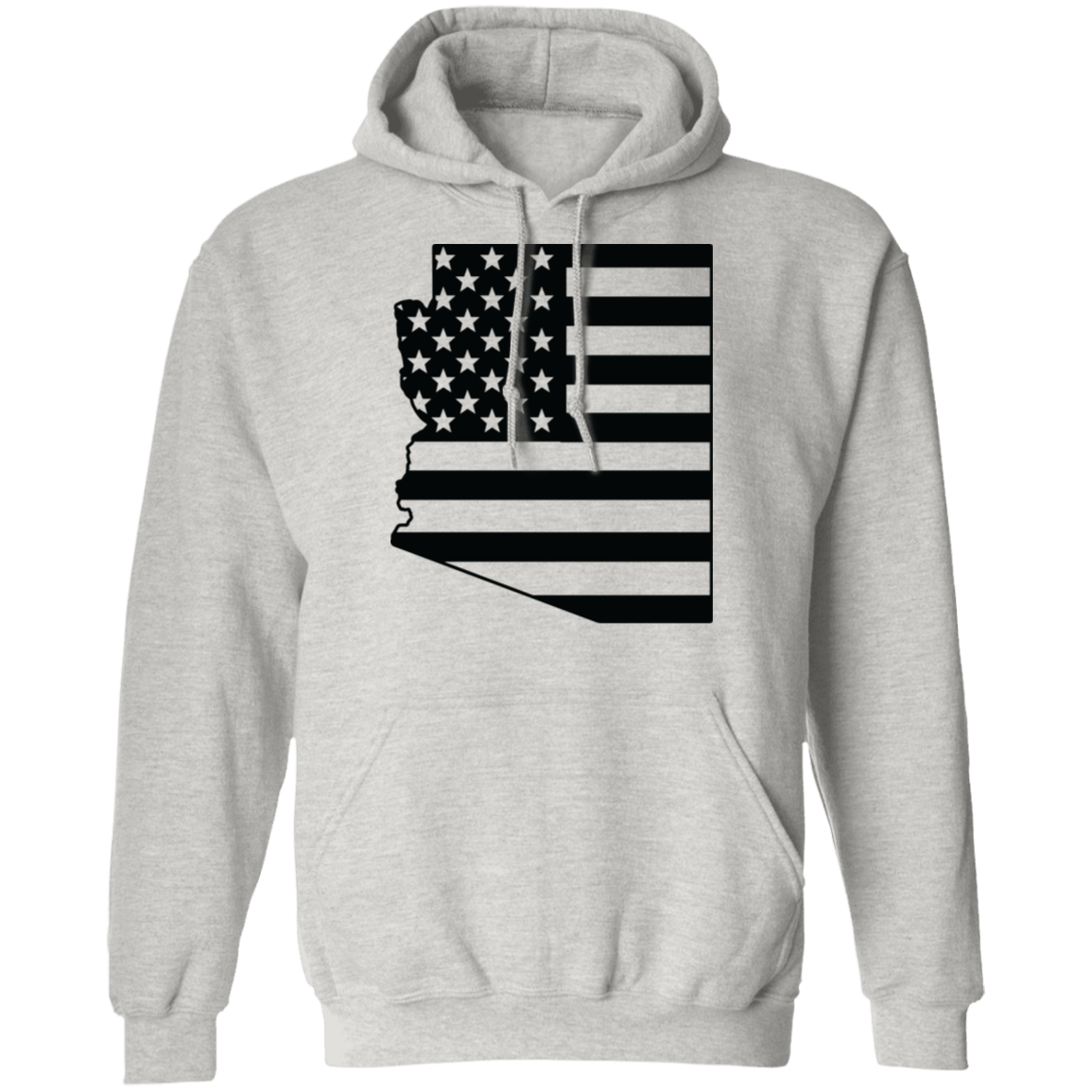 Arizona AZ State American Flag Pride Pullover Hoodie