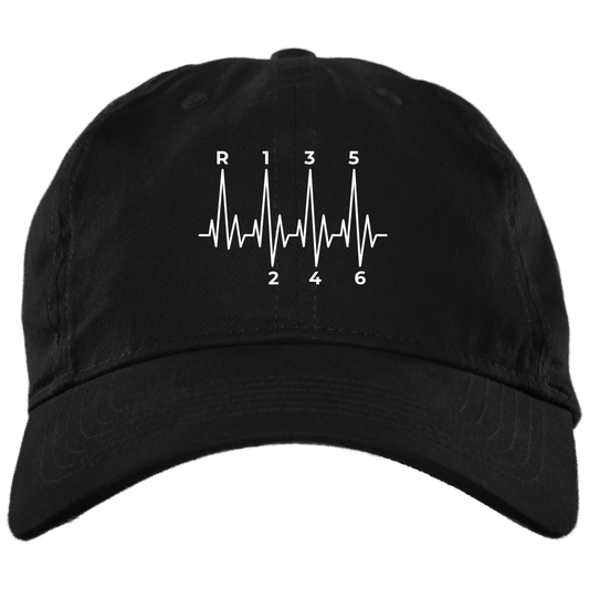 6 Speed Manual Stick Shift Heartbeat Unstructured Cap