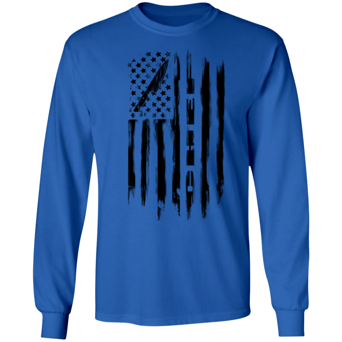 Chef Cook Culinary American Flag Long Sleeve T-Shirt