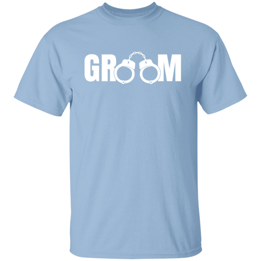 Bachelor Party Wedding Funny Groom Handcuffs T-Shirt