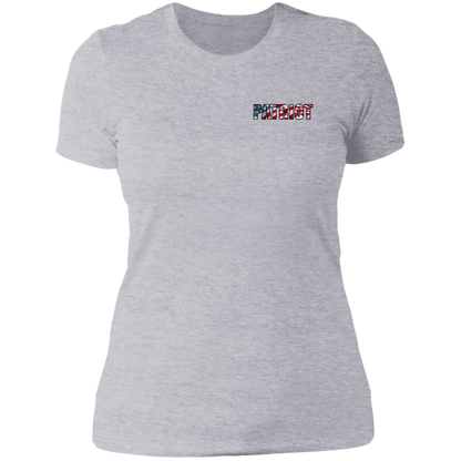 Patriot American Bald Eagle Women's Double Sided Boyfriend T-Shirt