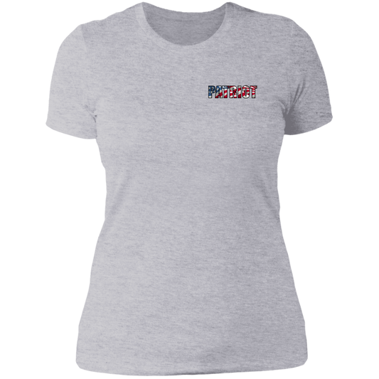 Patriot American Bald Eagle Women's Double Sided Boyfriend T-Shirt