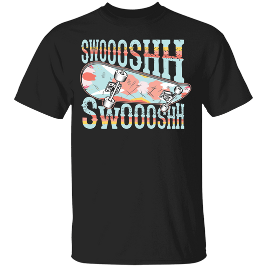 Swoosh Swoosh Skateboarding Skateboarder Youth T-Shirt