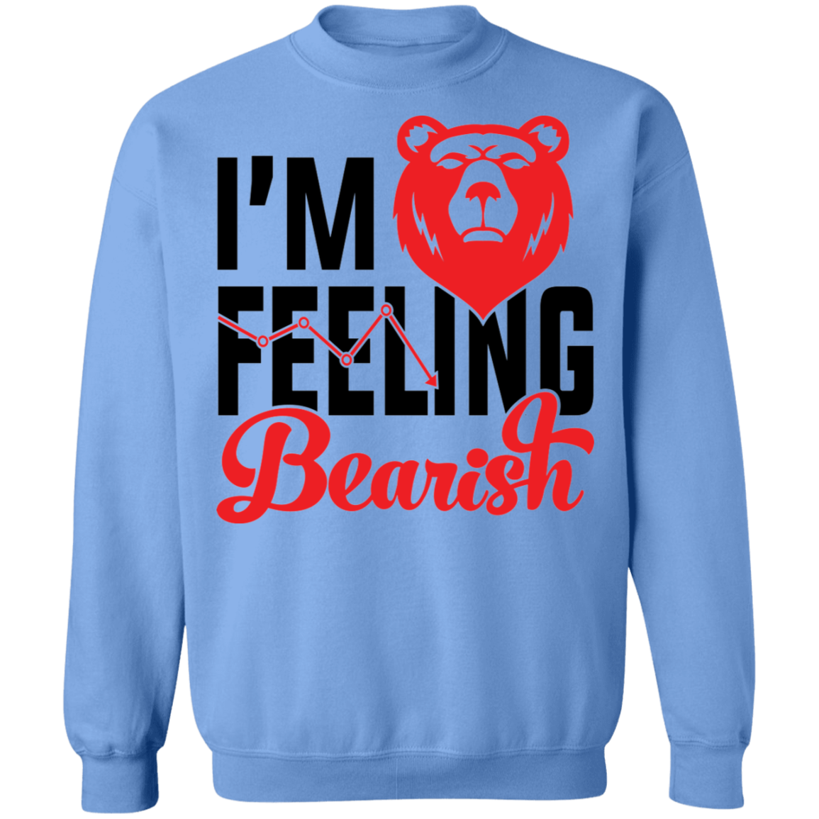I'm Feeling Bearish Stocks Technical Analysis Crewneck Sweatshirt