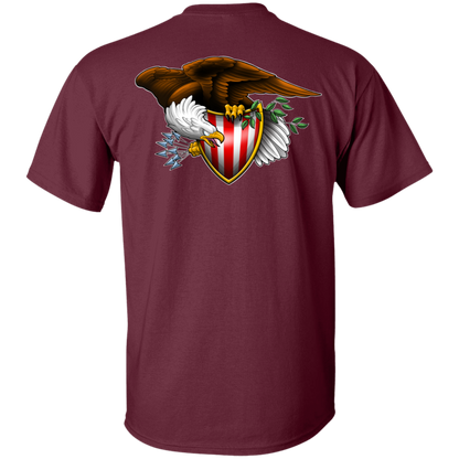 Patriot American Bald Eagle Double Sided T-Shirt
