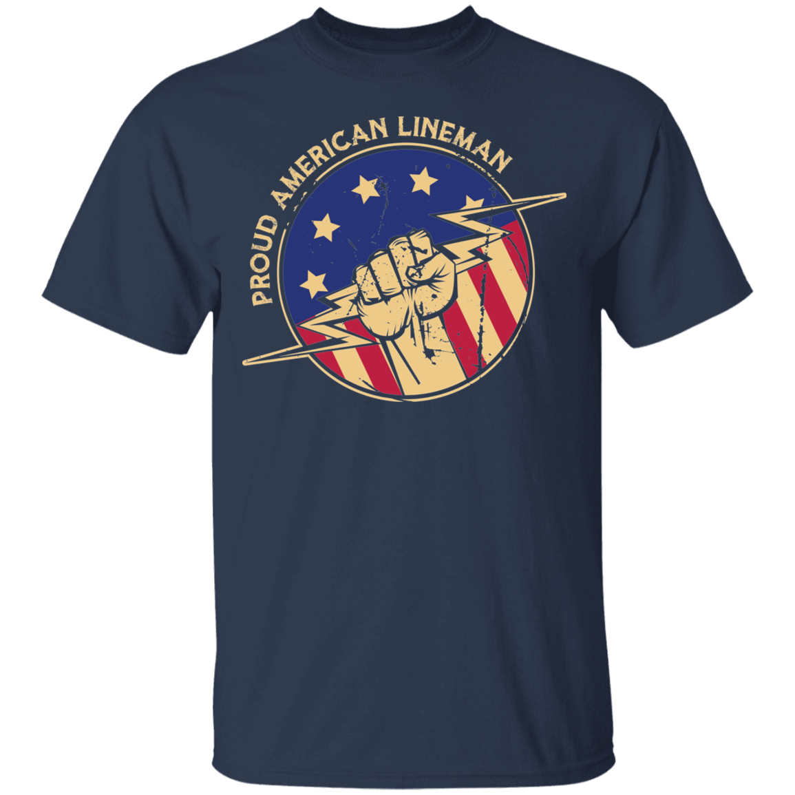 Proud American Lineman T-Shirt