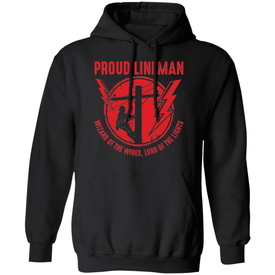 Proud Lineman Pullover Hoodie