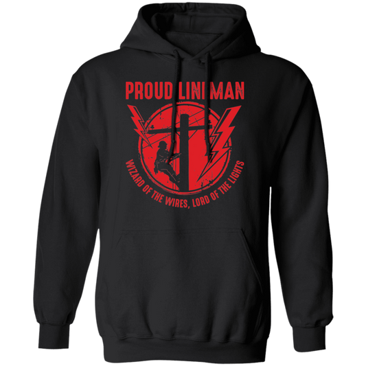 Proud Lineman Pullover Hoodie