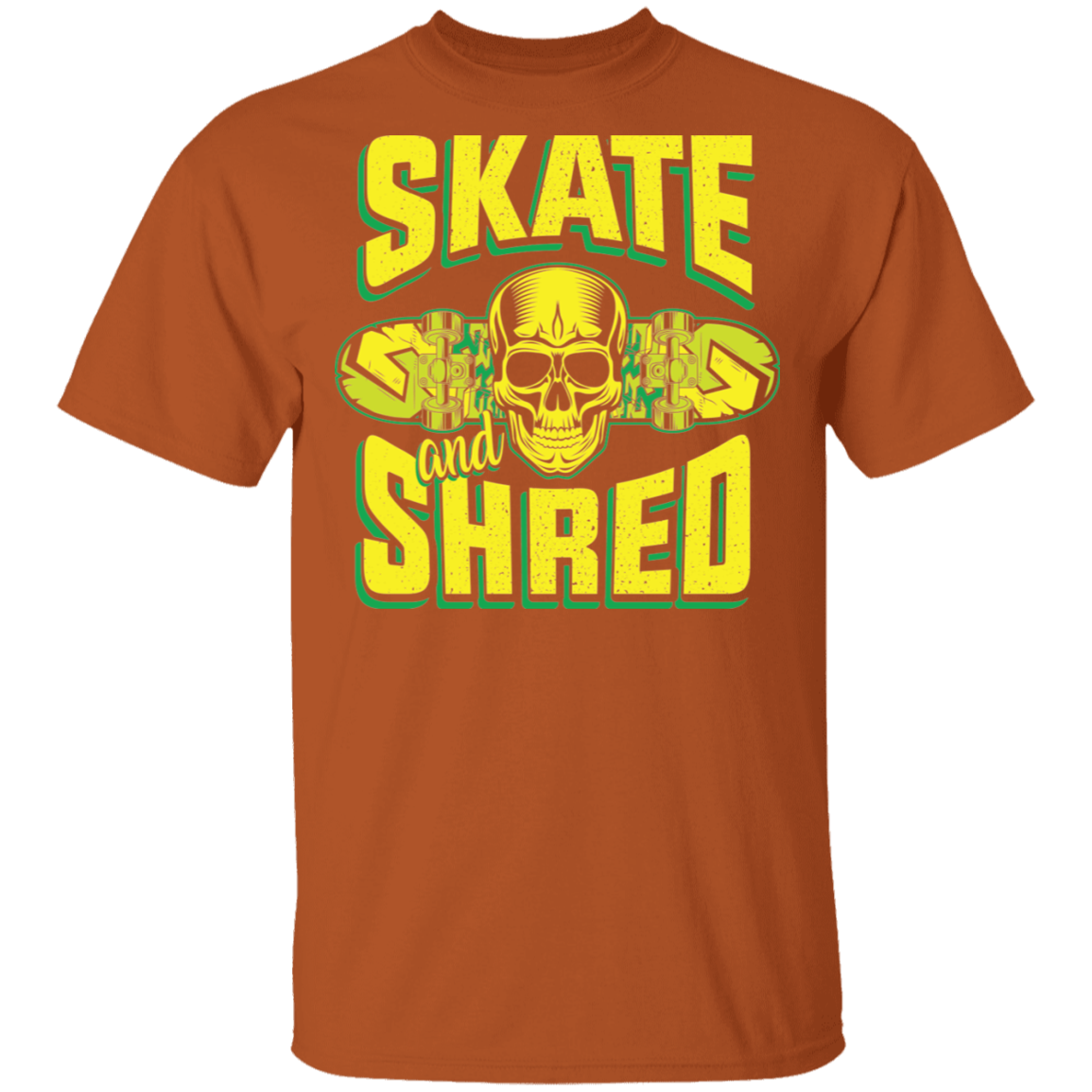 Skate and Shred Skateboarding Skateboard T-Shirt