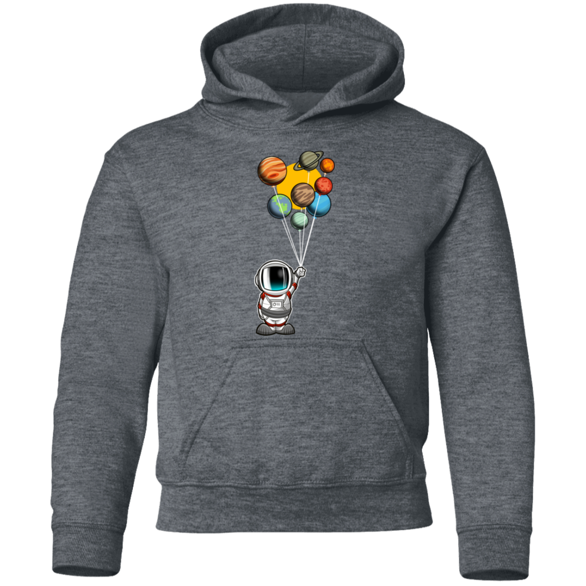 Youth Space Astronaut Balloons Party Pullover Hoodie