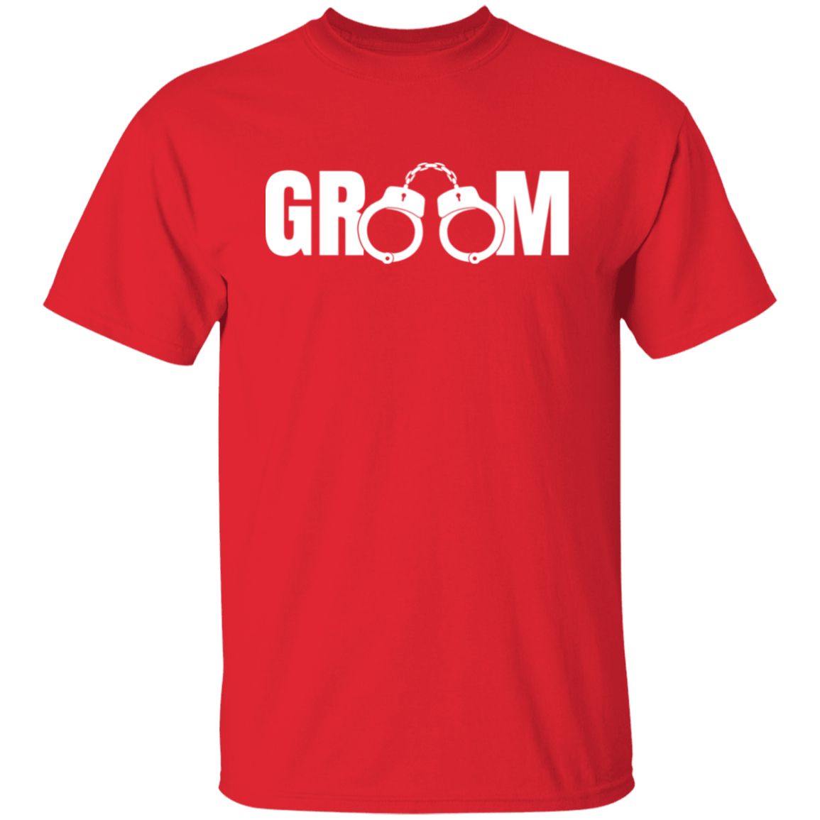 Bachelor Party Wedding Funny Groom Handcuffs T-Shirt