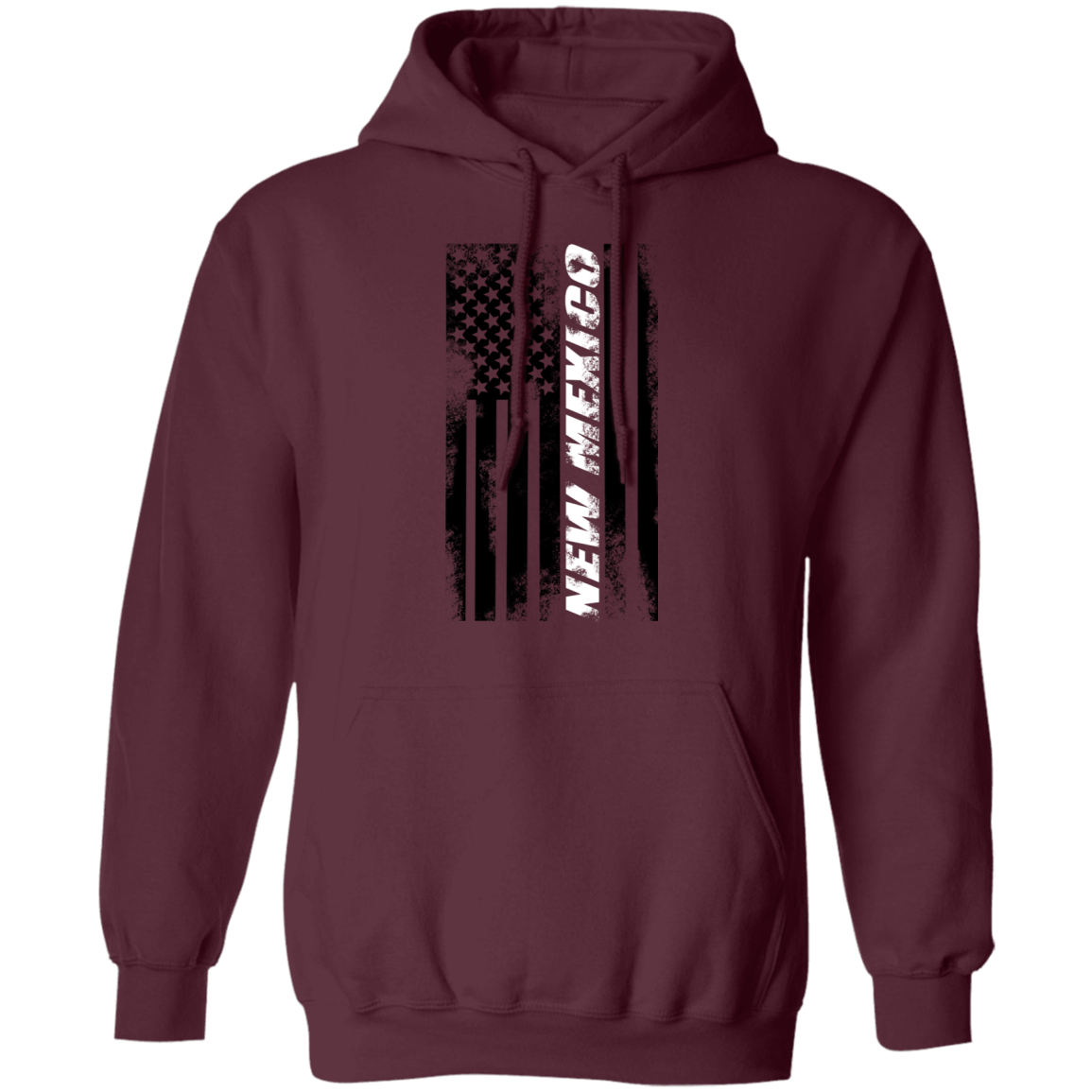 New Mexico American Flag Pullover Hoodie