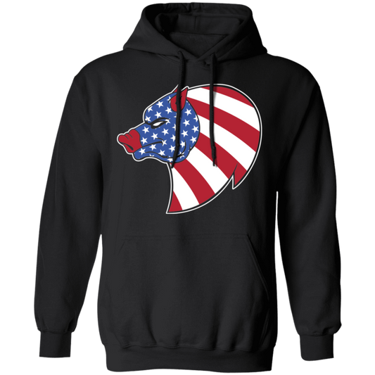 Pig Hog American Flag USA Pullover Hoodie