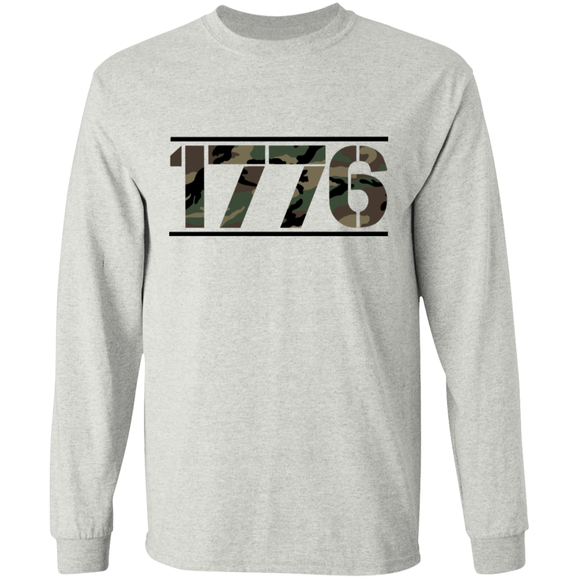 1776 American Camouflage Long Sleeve T-Shirt