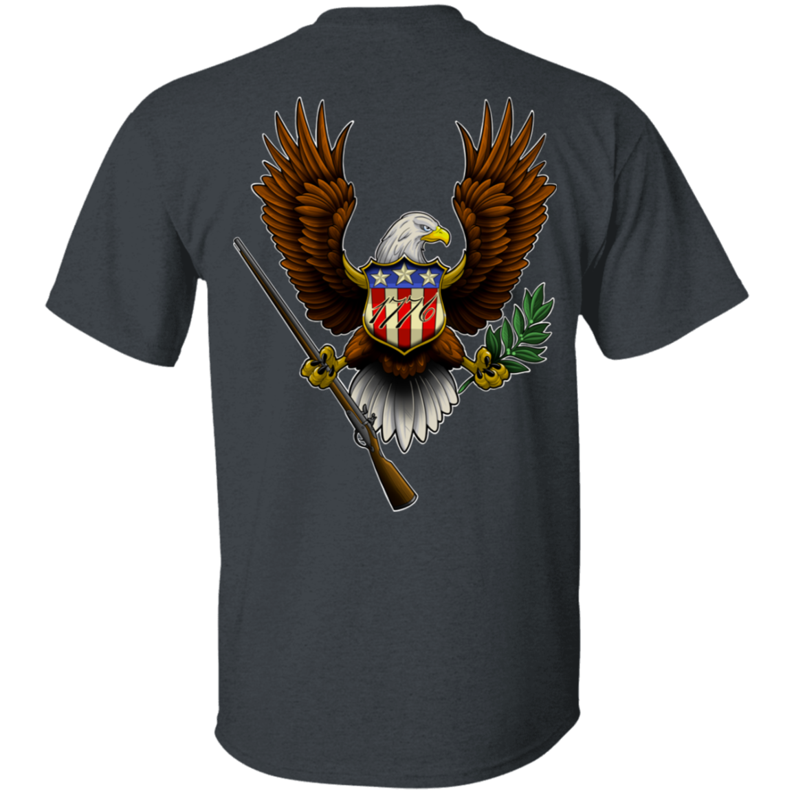 We the People American Bald Eagle 1776 Double Sided T-Shirt