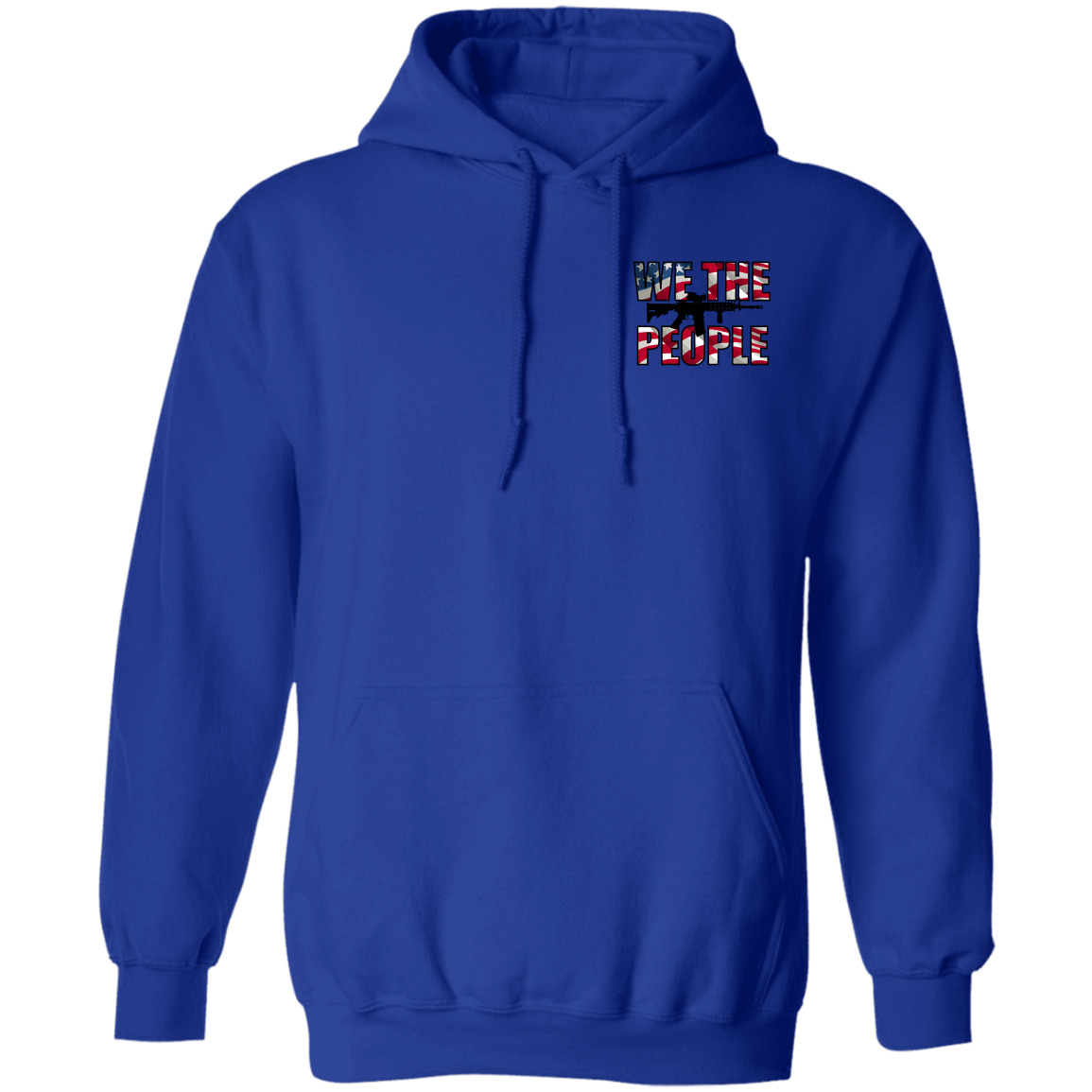 We the People American Bald Eagle 1776 Double Sided Pullover Hoodie