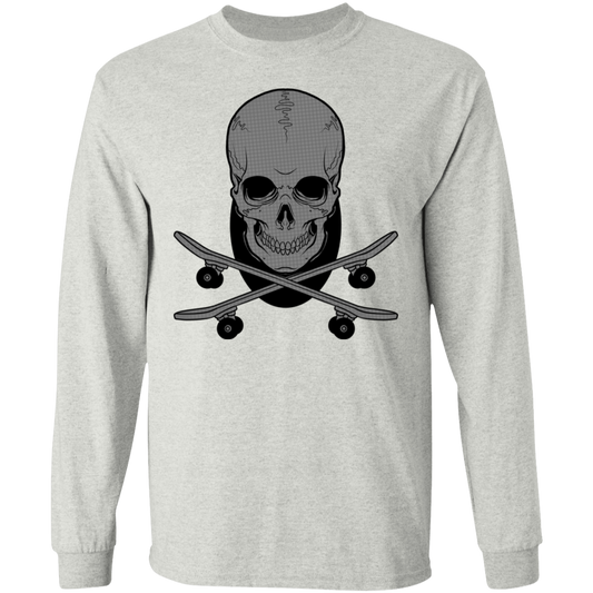 Skull Skateboarding Long Sleeve T-Shirt