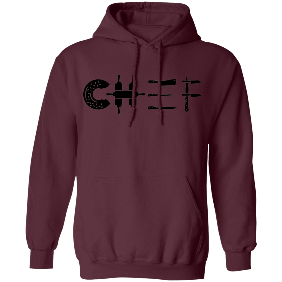 Chef Cooking Knife Pullover Hoodie
