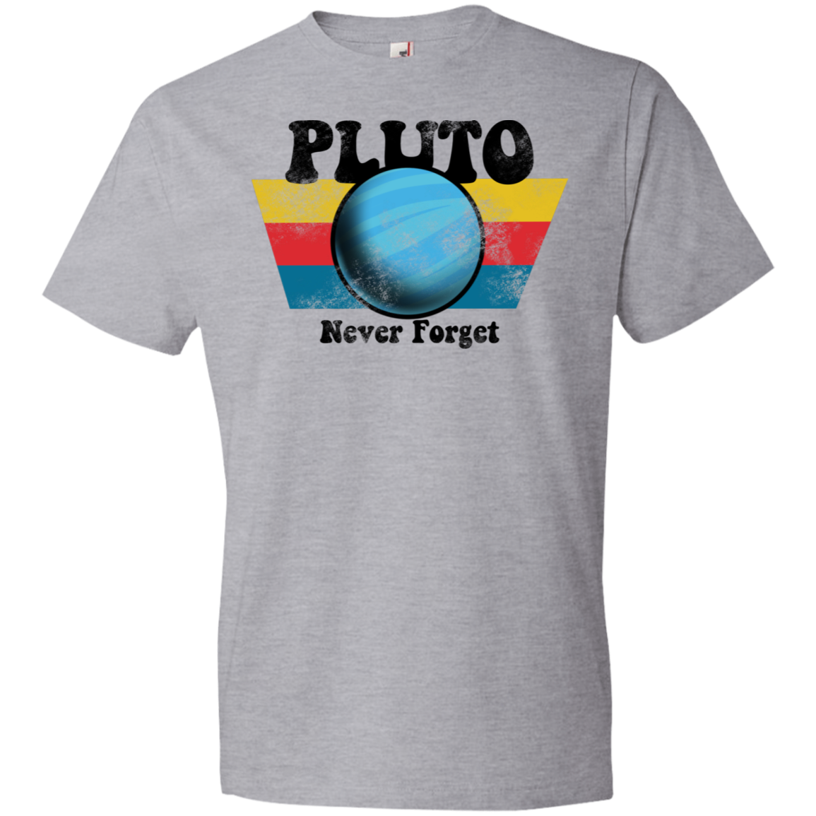 Youth Space Planet Pluto Vintage 80s Lightweight T-Shirt