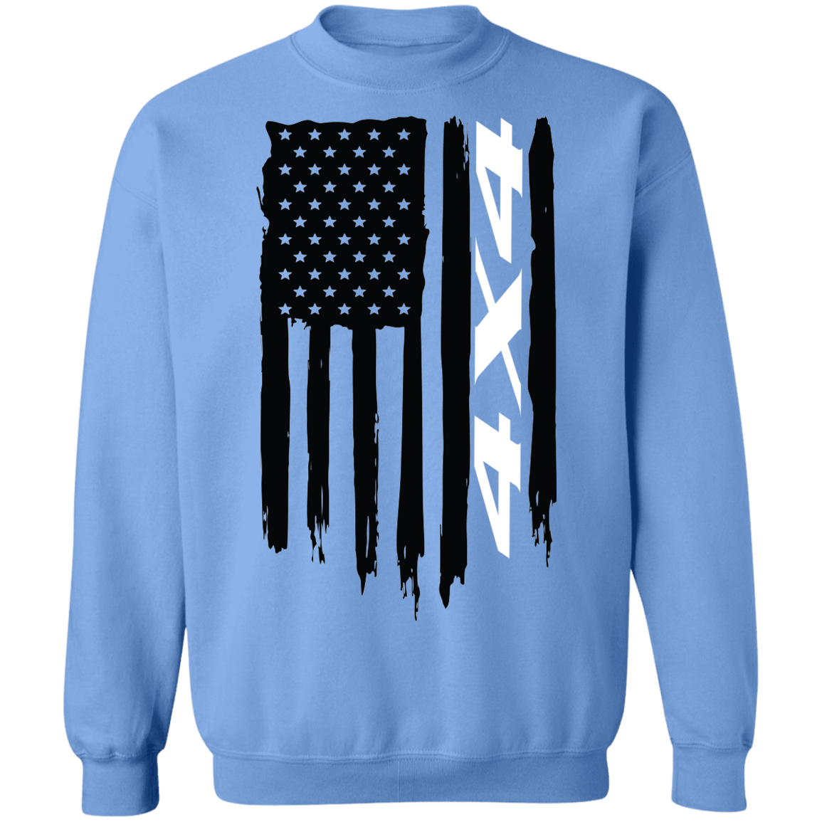 4x4 Off-Road Overland American Flag Crewneck Sweatshirt