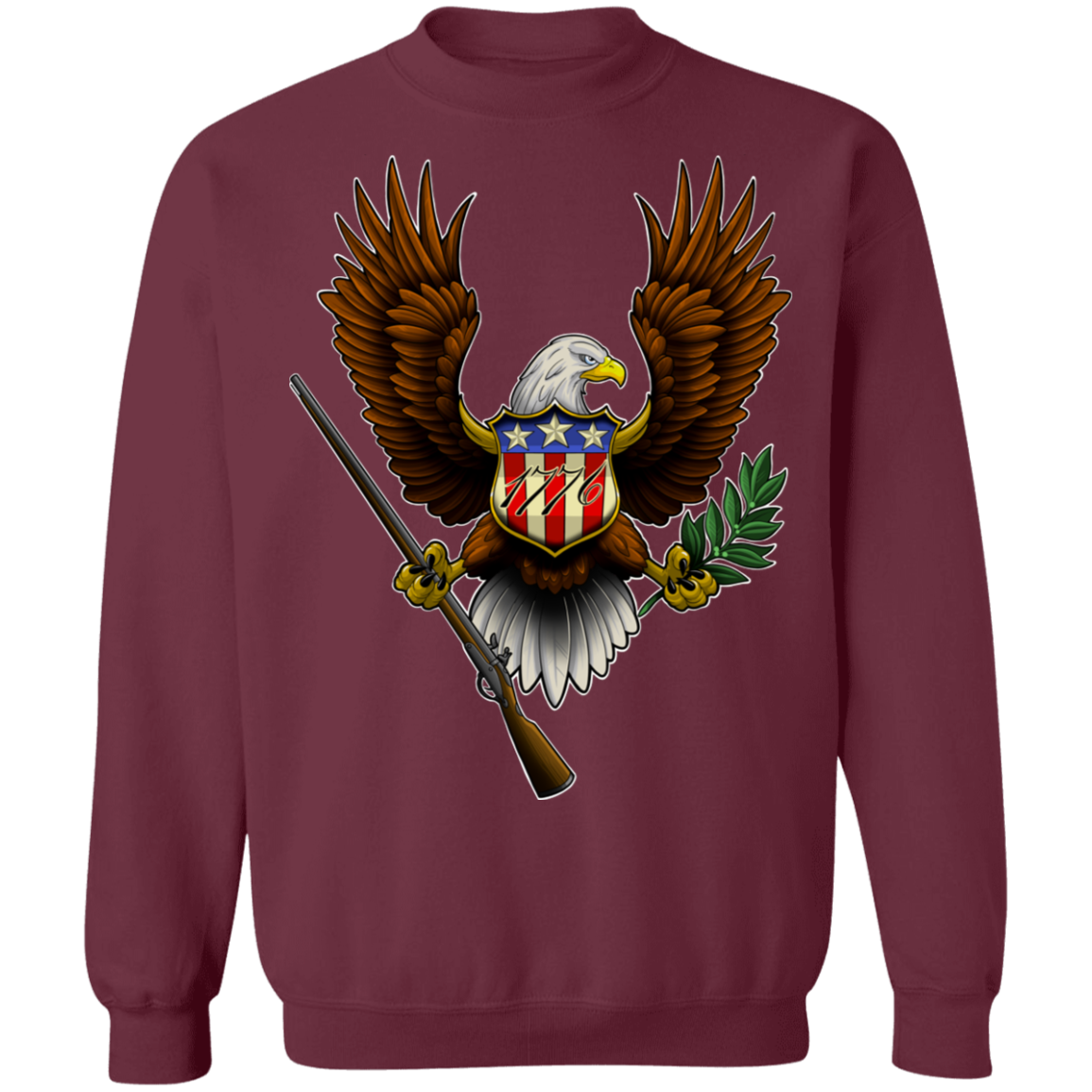 1776 American Bald Eagle Crewneck Sweatshirt