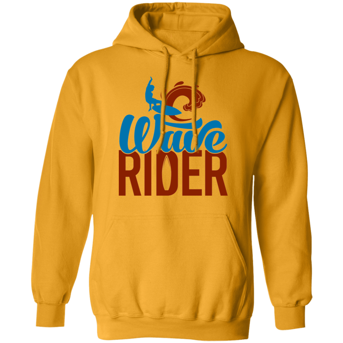 Wave Rider Surfer Surfing Beach Pullover Hoodie