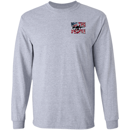We the People American Bald Eagle 1776 Double Sided Long Sleeve T-Shirt
