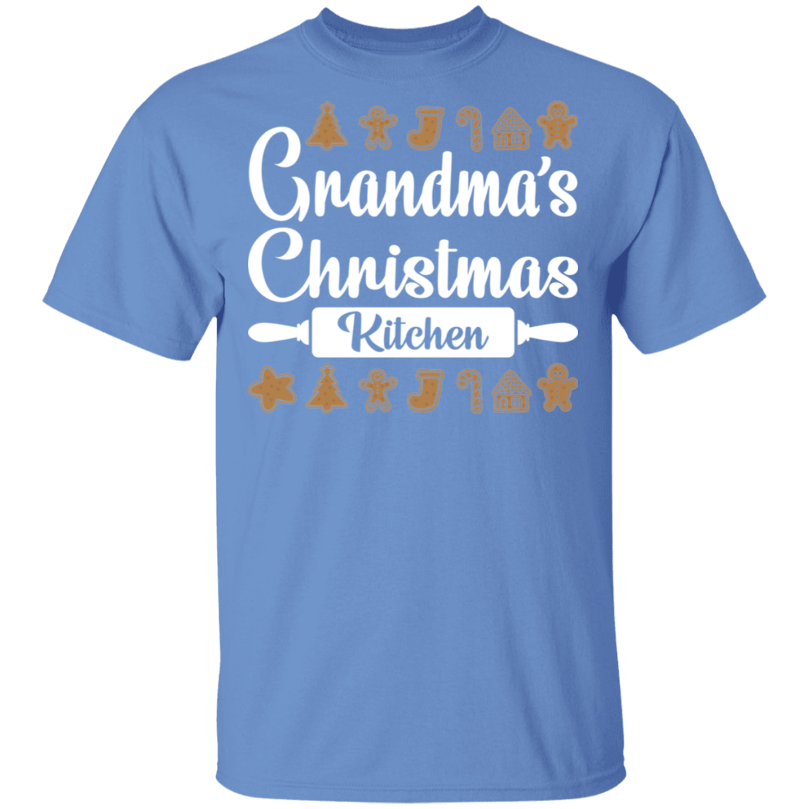 Grandma's Christmas Kitchen Gingerbread Cookies Ugly Christmas T-Shirt