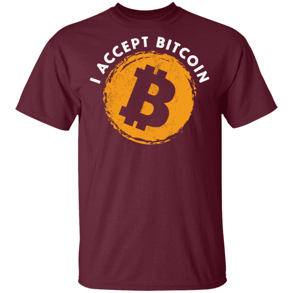 I Accept Bitcoin BTC Cryptocurrency T-Shirt