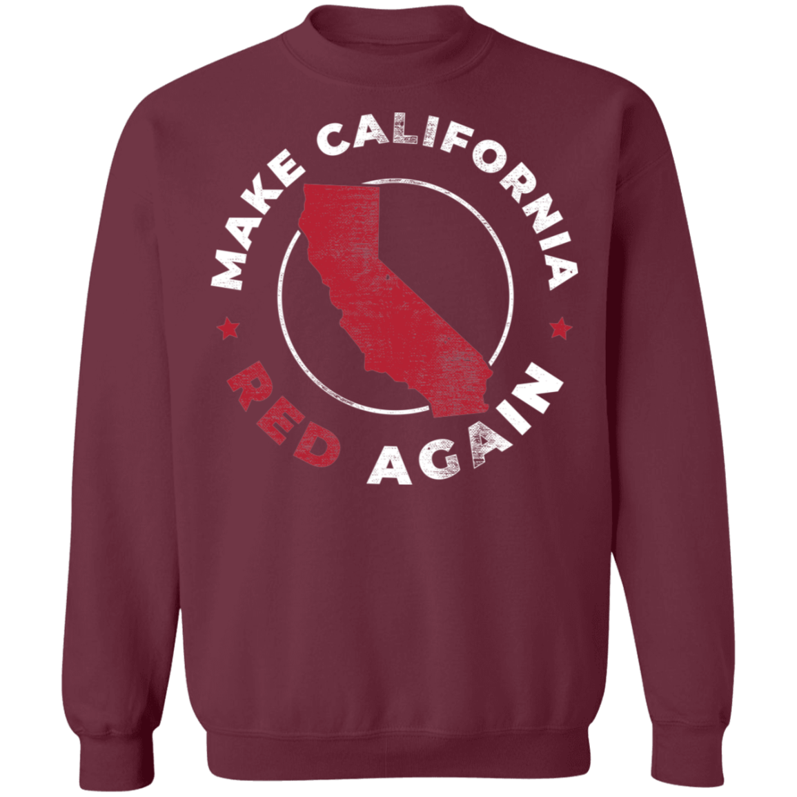 Make California Red Again Republican Crewneck Sweatshirt